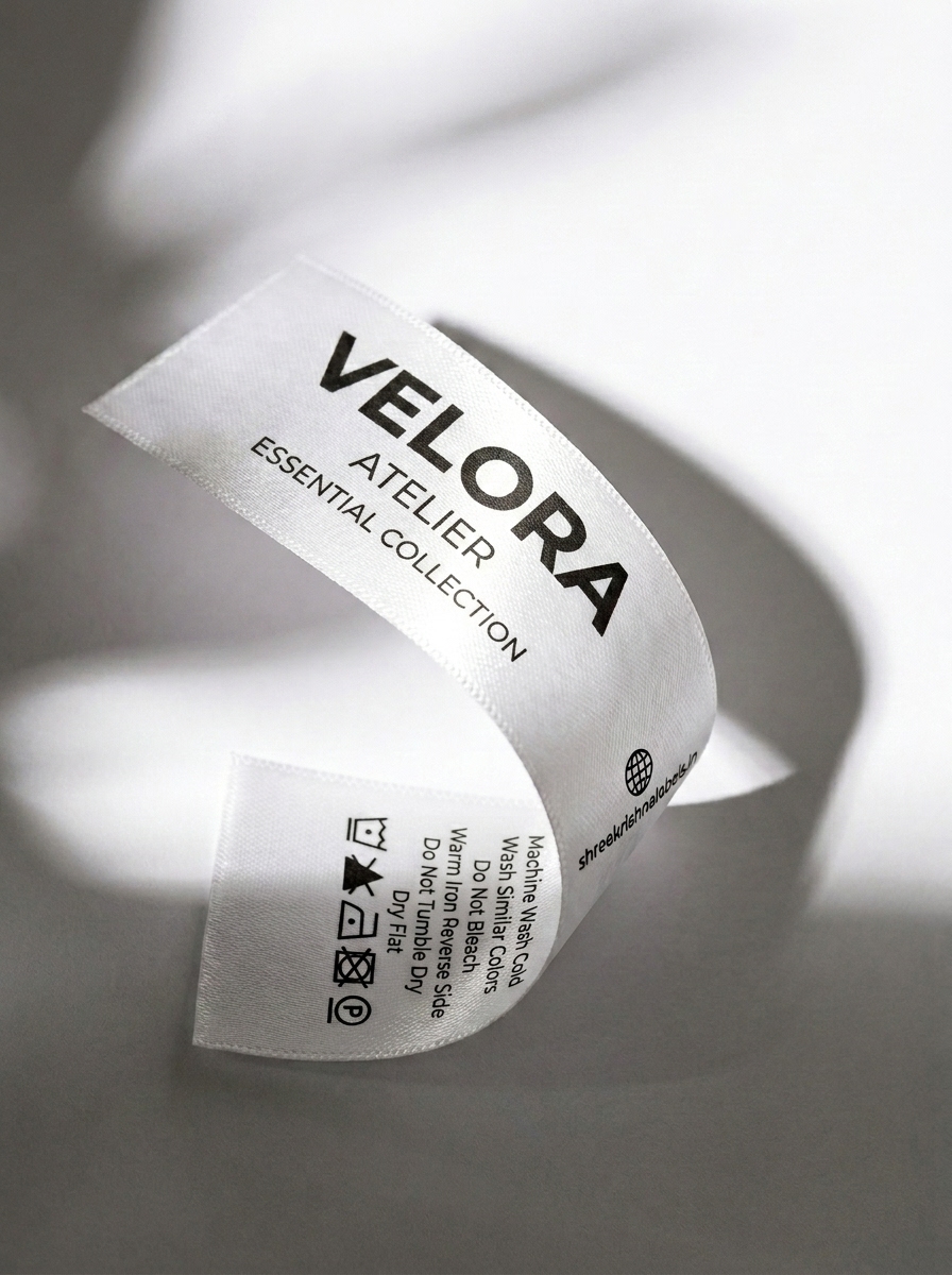 Custom garment label craftsmanship — Shree Krishna Labels